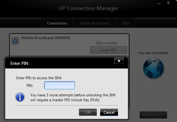 HP Elitebook WWAN Gobi 1000 3G Modem @ ubuntu